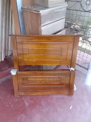 6*3 Teak Box Bed with Arpico Spring Mattress