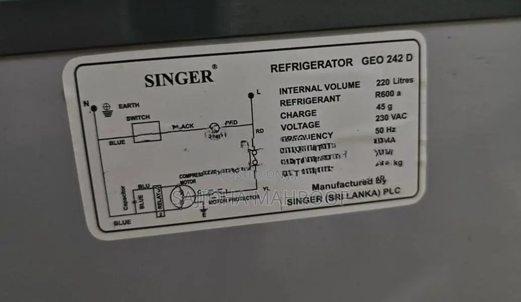Singer Refrigerator