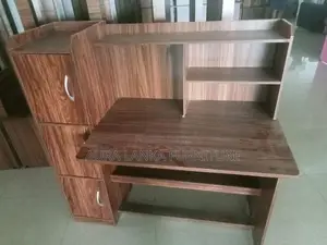 Melamine Writing Table with Cupboard
