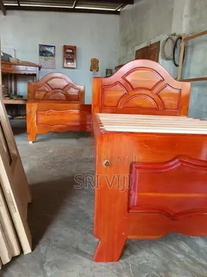 6x4 Double Size Bed Mahogany