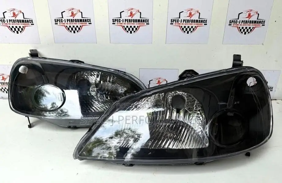 Brand New Honda Civic ES1/3/8 JDM Black Headlight Pair