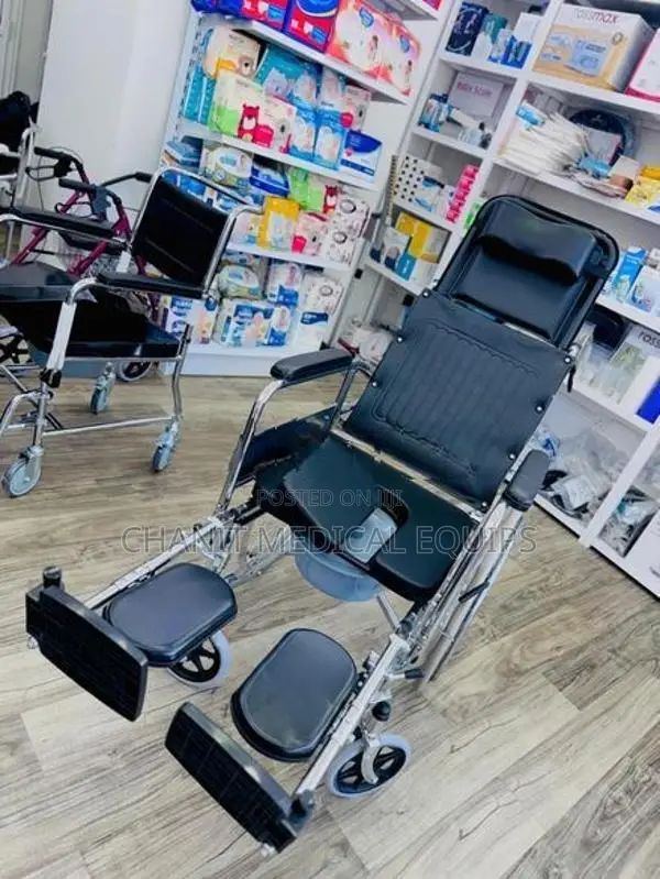 Full Option Commode Wheelchair reclining wheel chair
