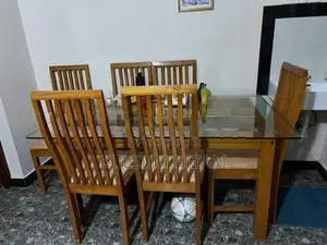 Glass Dining Table Mango Tree Wood
