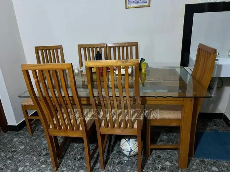 Glass Dining Table Mango Tree Wood