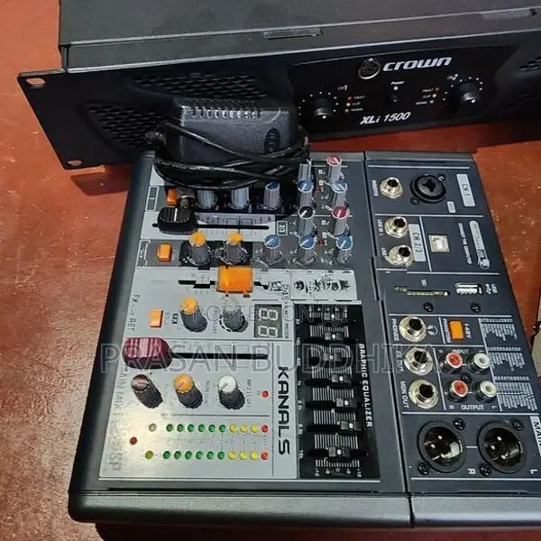Crown Xli 1500 Power Amplifier with Mixer Transformer