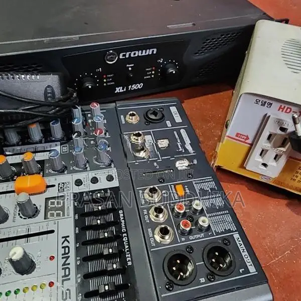 Crown Xli 1500 Power Amplifier with Mixer Transformer