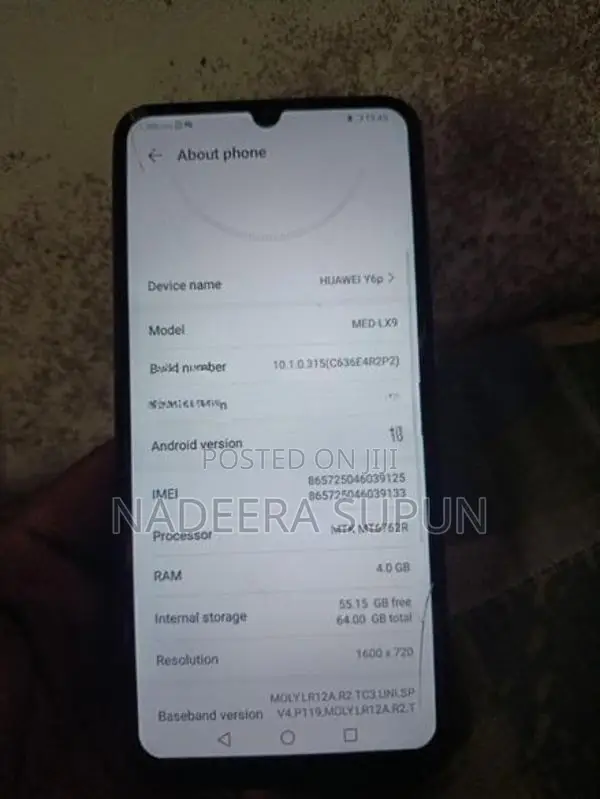 Huawei Y6p 4GB 64GB (Used)