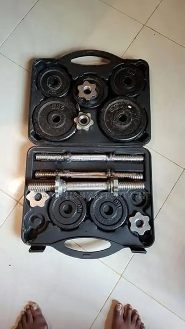 20KG Adjustable Dumbbell Set with Carry Case