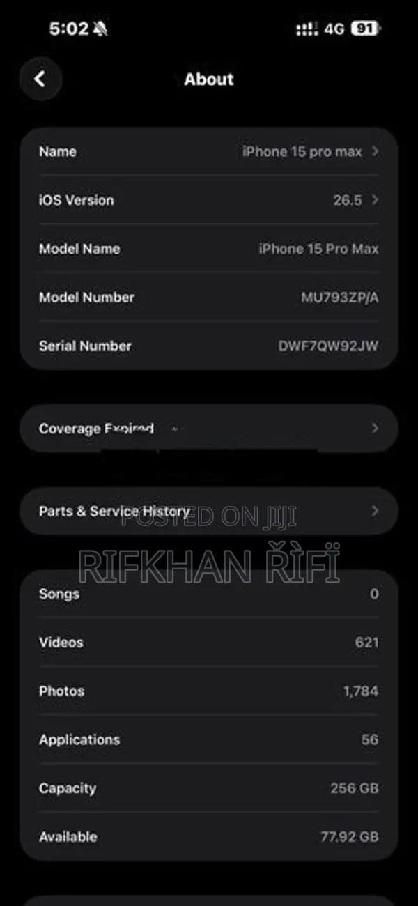 Apple iPhone 15 Pro Max (Used)