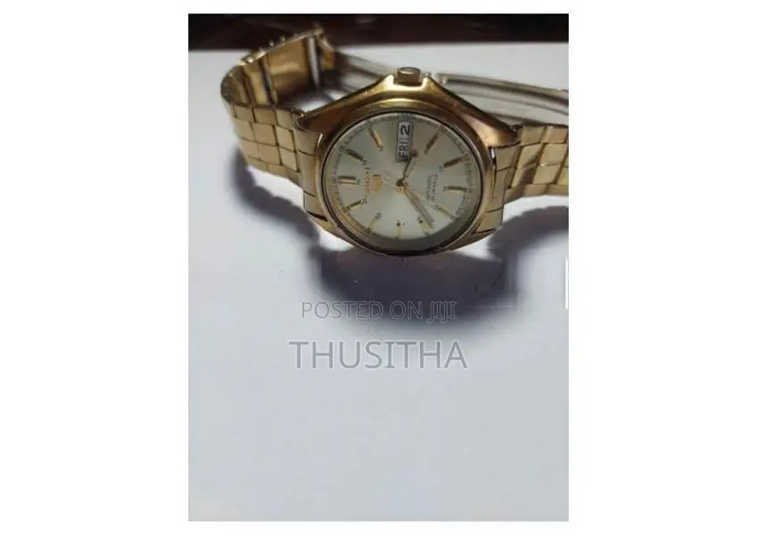 Seiko 5 Gold Tone Japanese Automatic Watch
