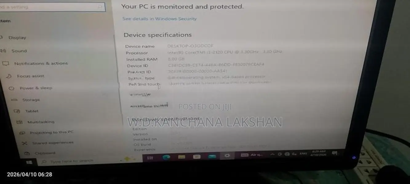 I3 2nd Gen PC