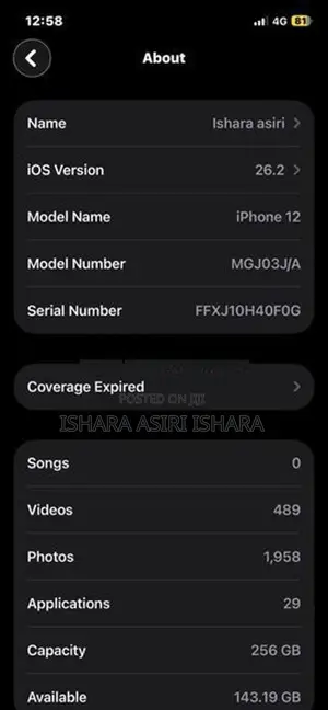 Apple iPhone 12 (Used)