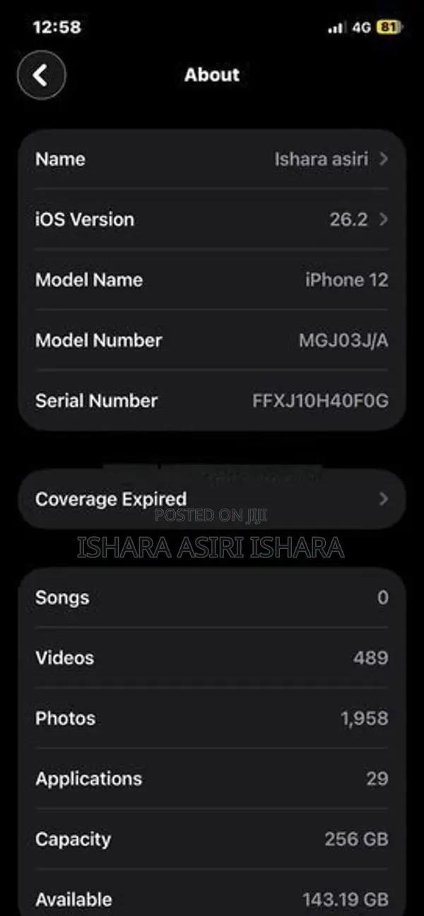 Apple iPhone 12 (Used)