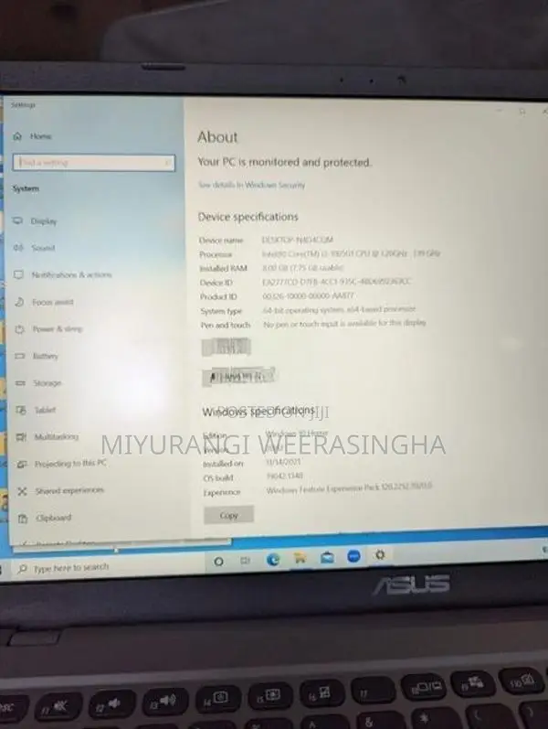 Asus i3 Laptop