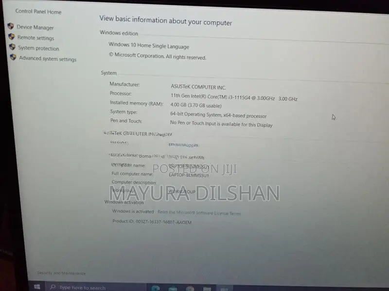 Asus i3 11th Gen