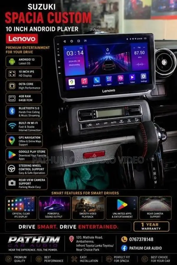Suzuki Spacia Custom Car Android Player 10 Inch