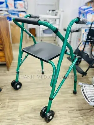 Moving Walker With Seat Wheels Height Adjustable