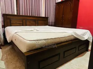 Teak Bed Set with Dressing Table
