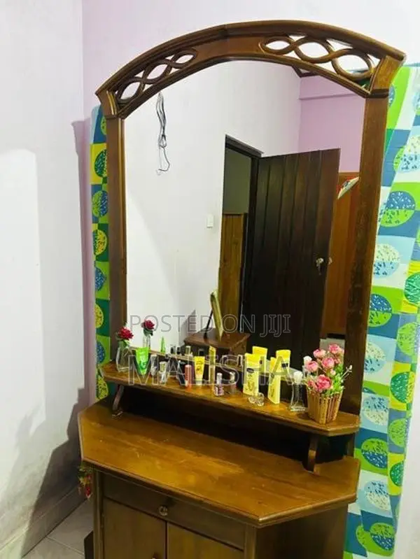 Teak Bed Set with Dressing Table