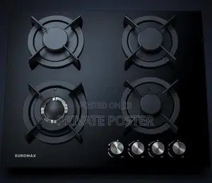 EUROMAX Turkey Tempered Glass 4 Burner Gas Cooker Hob