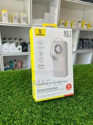 Baseus Free2Pull 20000mAh 65W Power Bank with Retractable Cable