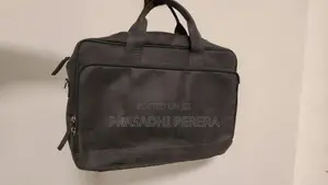 Black Leather Laptop Bag