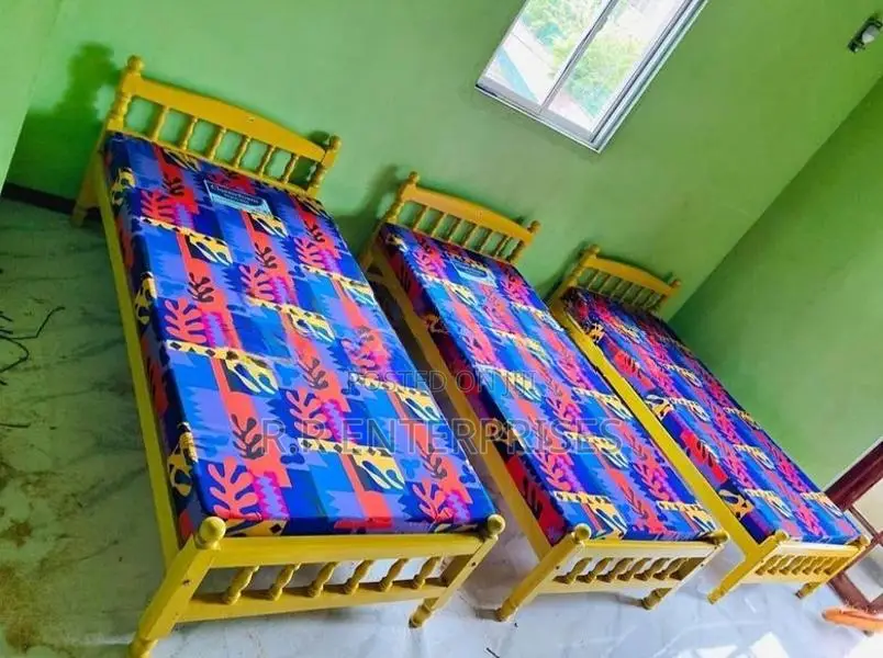 New 6*3 Ft Actonia Single Bed and Dl Mattresses