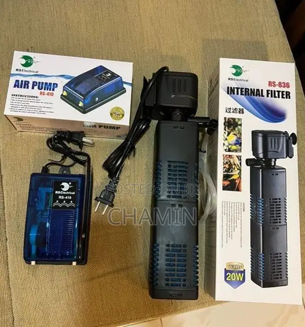 Aquarium 1200 L Filter with Dual Airpump