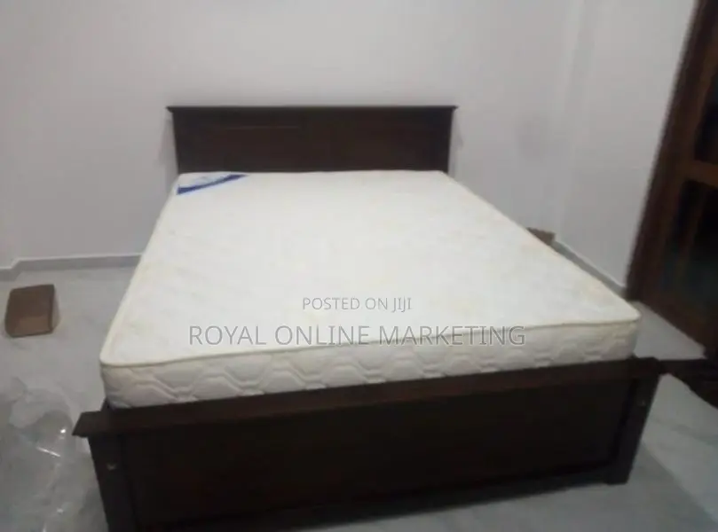 78 by 72 Box Bed with Spring Mattress (E-23)