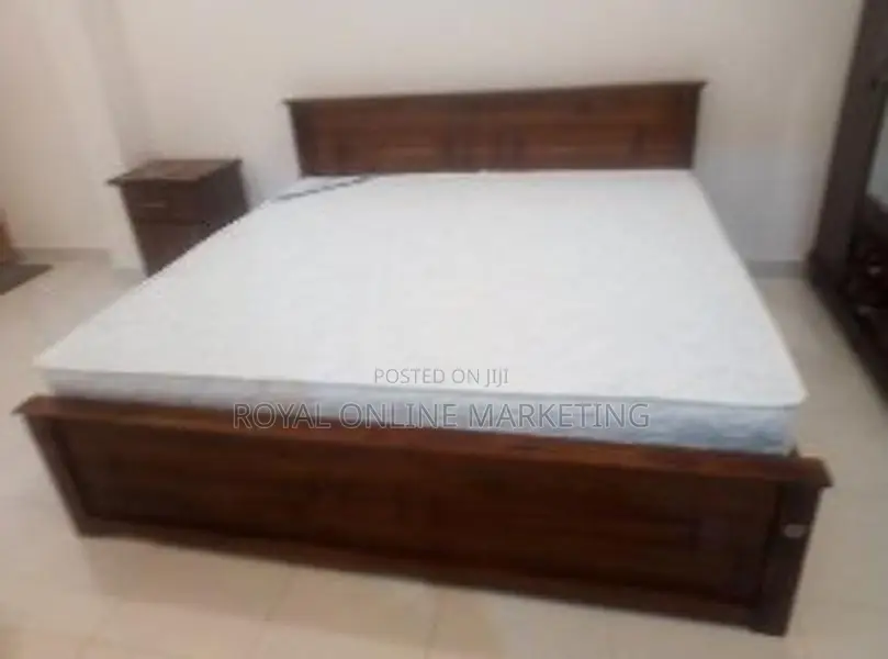 78 by 72 Box Bed with Spring Mattress (E-23)