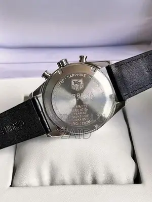 Tag Heuer Carrera Racing Clb Chronograph Black Dial Leather