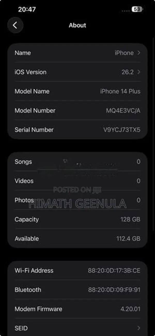 Apple iPhone 14 Plus (Used)