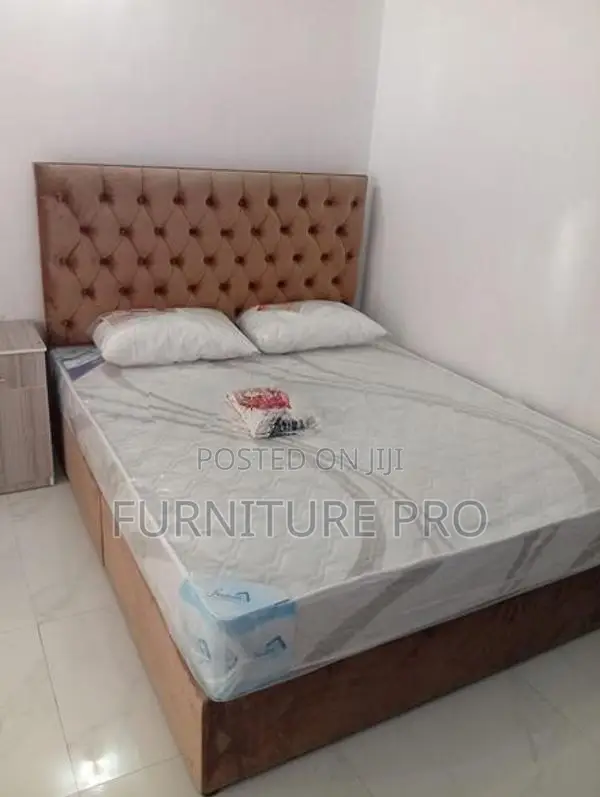 Queen Size Cushion Bed with Spring Mattresses 7 Inch.