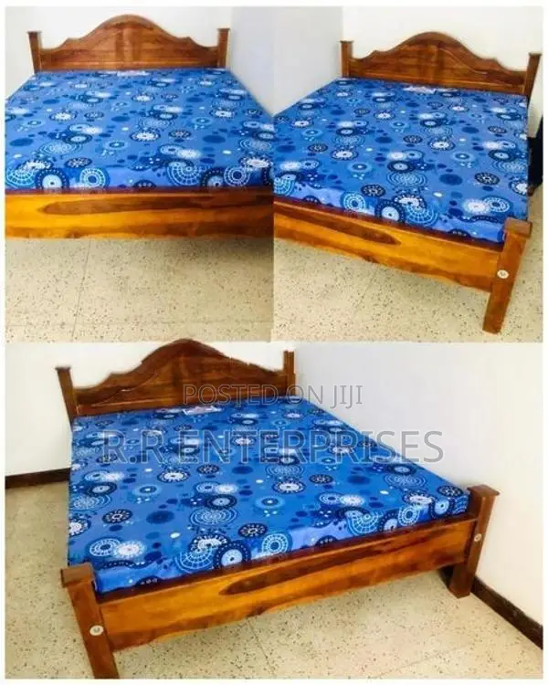 New 6*5 ft 72*60 Teak Triple Queen Arch Bed Dl Mattresses
