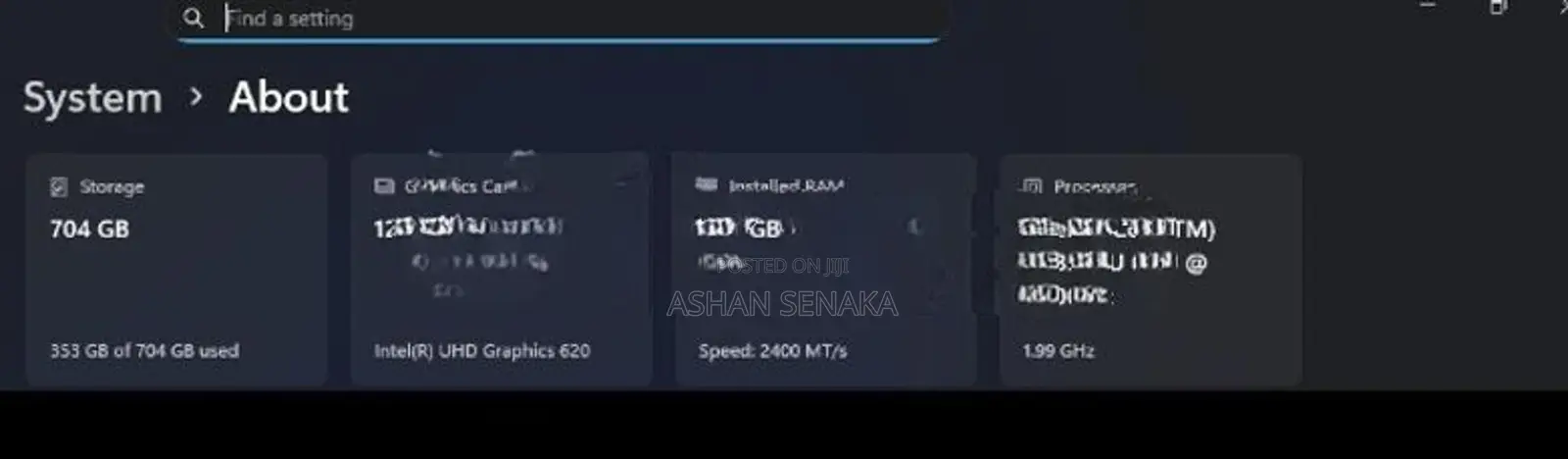 I7 8th Gen Dell Inspiron 3580