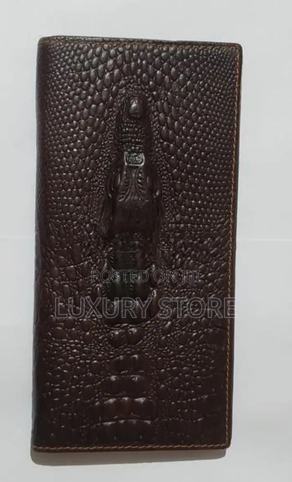 Leather Crocodile Head Walley