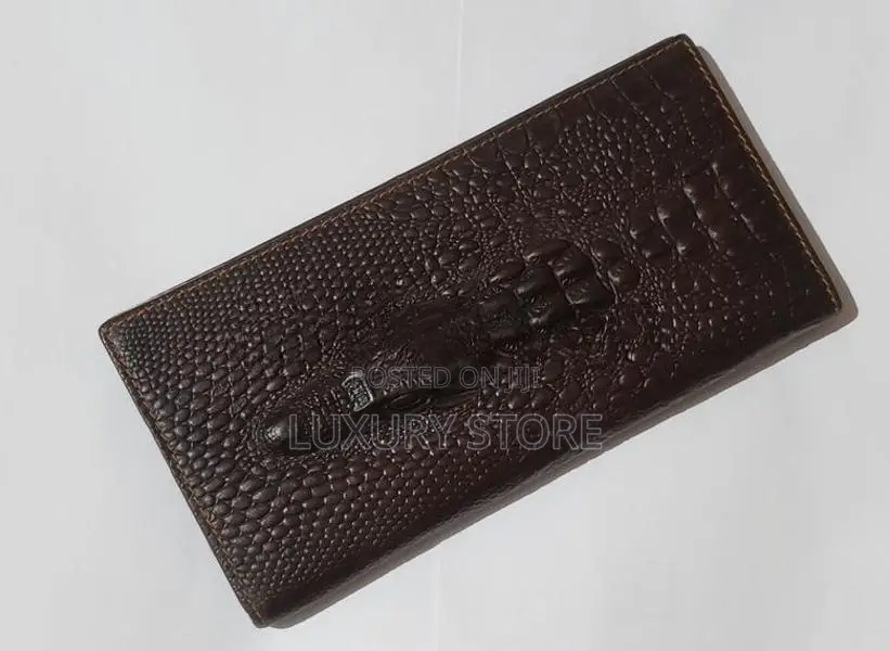 Leather Crocodile Head Walley