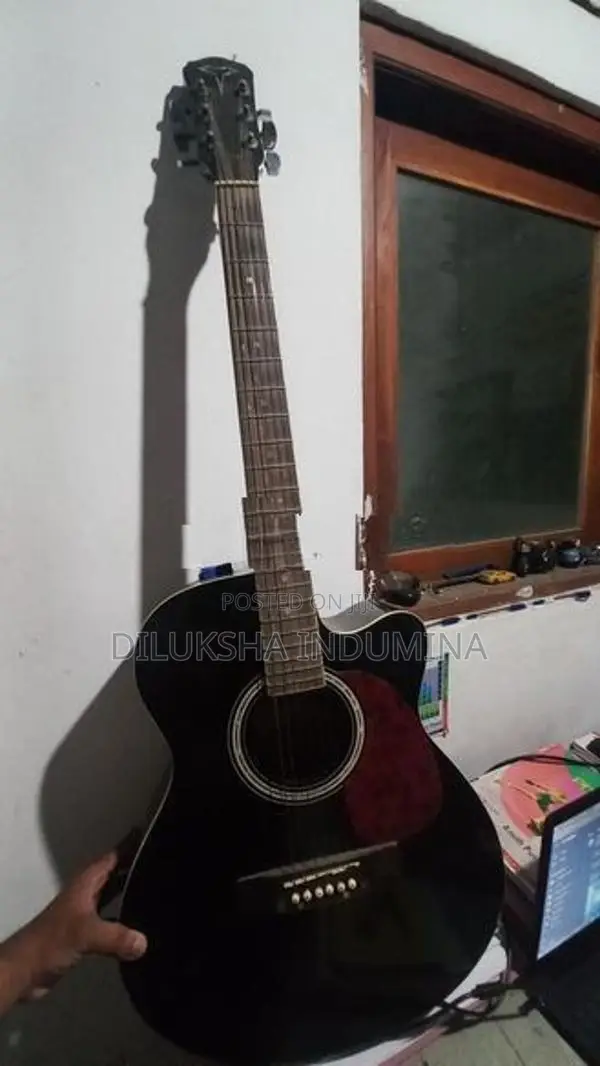 The Olive Tree Black Guitar