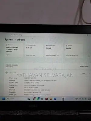 Dell Latitude i7 6600u Laptop