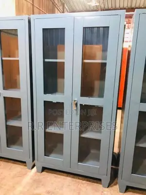 New Glass Door Steel Office Cupboard