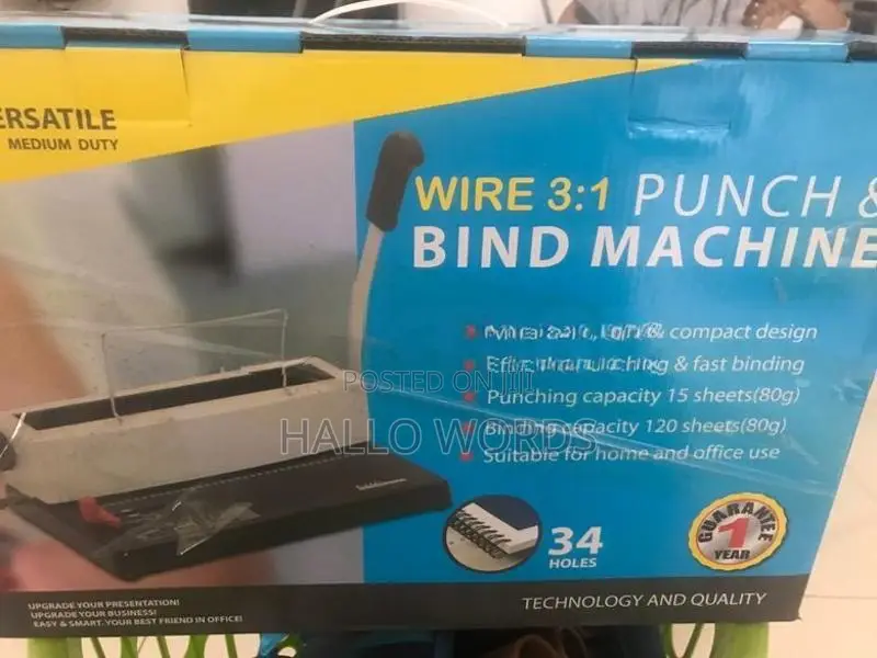 Wire Punch and Bind Machine