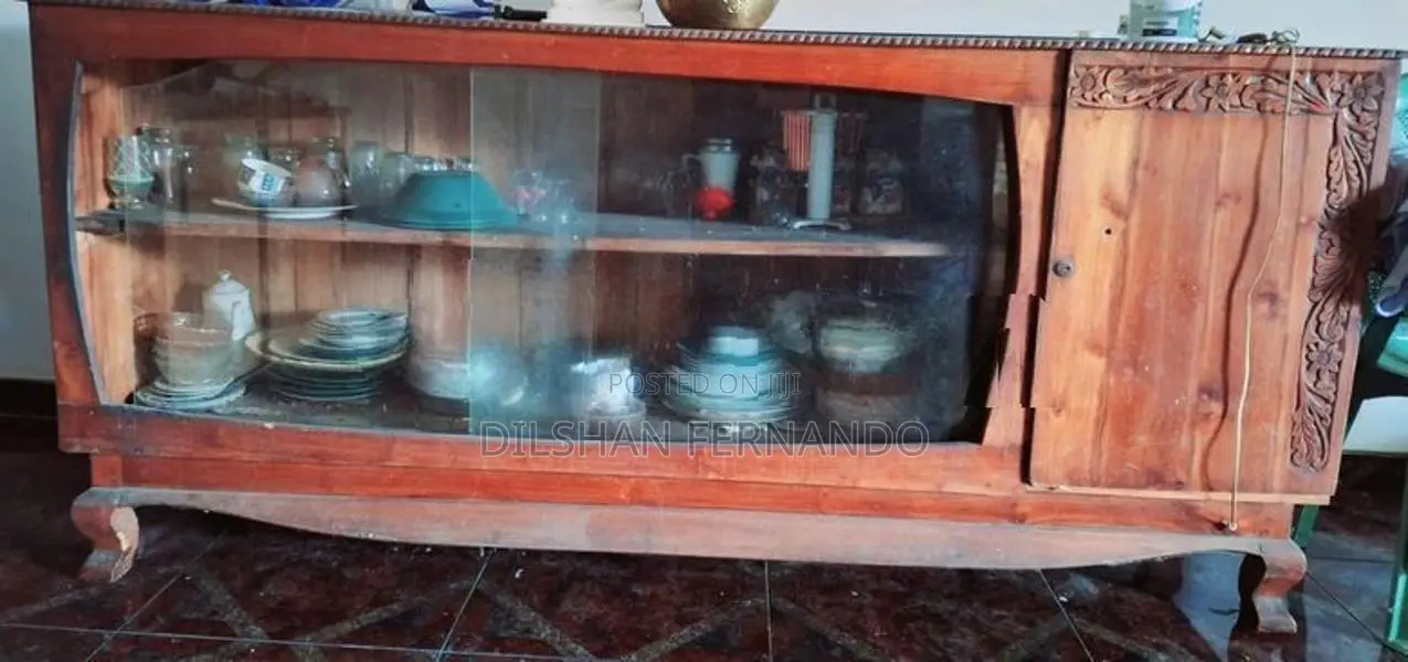 Old Teak Seating Set with Cupboard