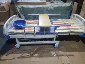 Four-Function Manual Bed with Lateral Tilt and Sanitary Functionality