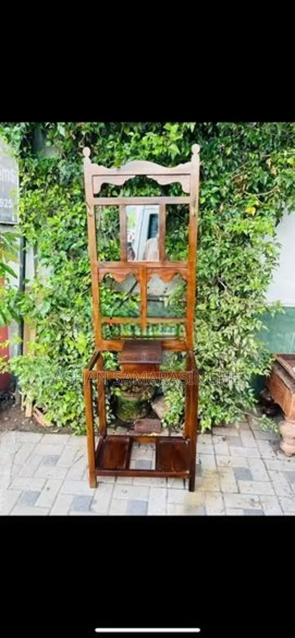 Antique Hall Stand with Mirror