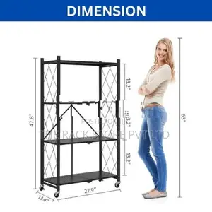 4 Layer Foldable Storage Rack