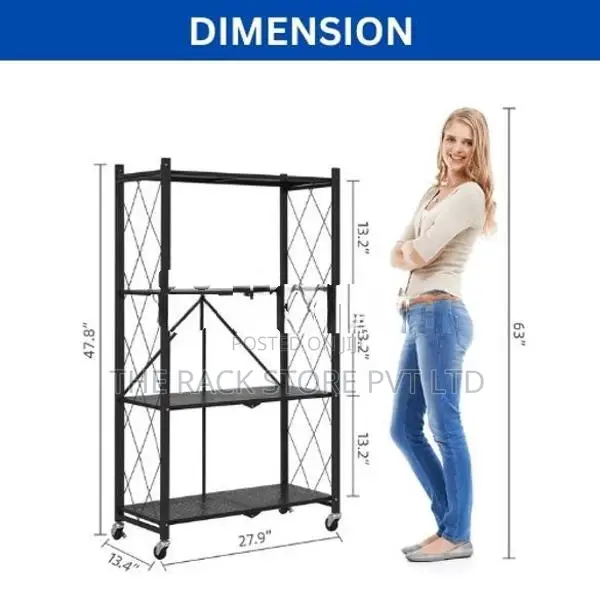 4 Layer Foldable Storage Rack