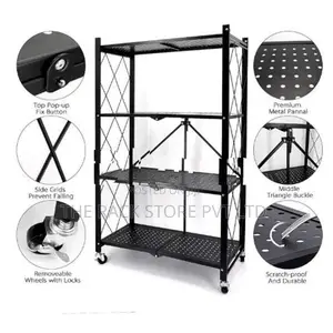 4 Layer Foldable Storage Rack