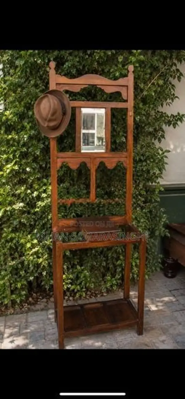 Antique Hall Stand with Mirror