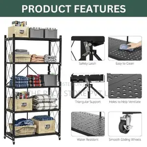 5 Layer Foldable Storage Rack