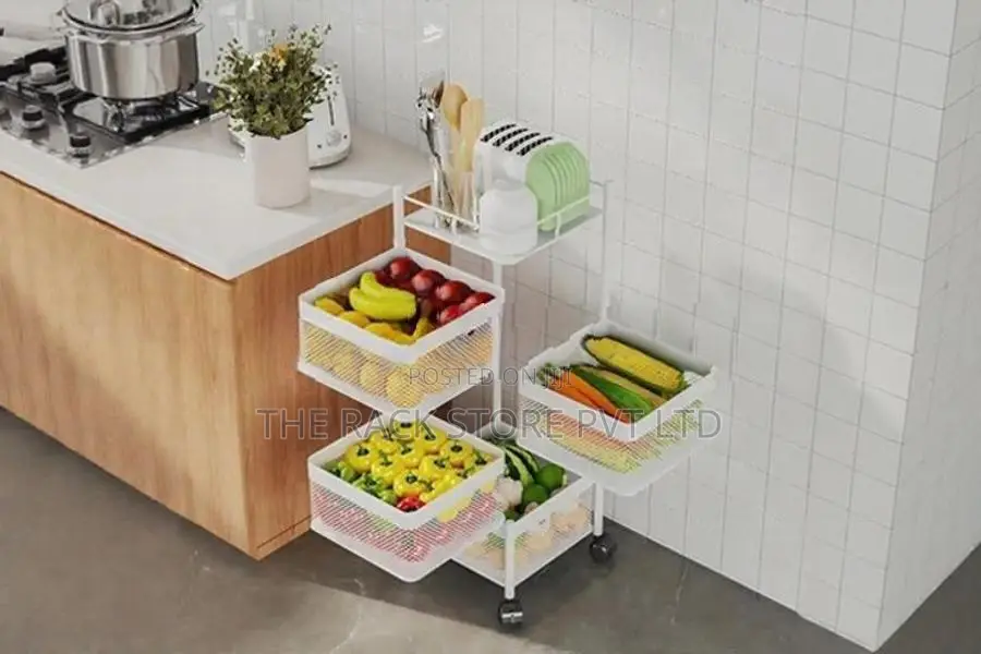 4 Layer Revolving Multipurpose Cart